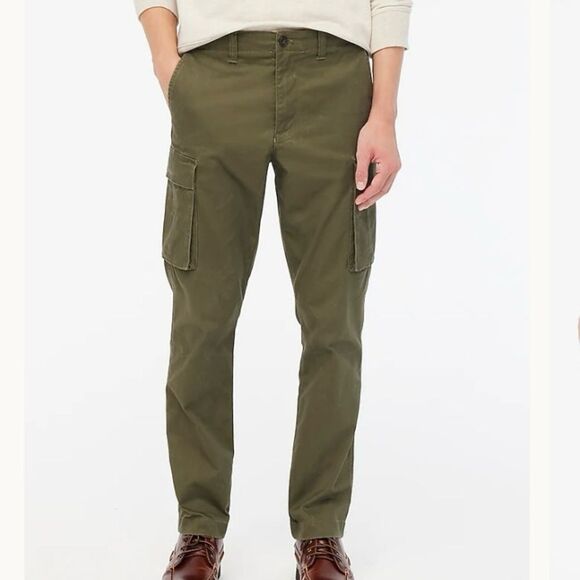 J. Crew Factory Other - NWT J. Crew Factory 2024 Men’s Straight Leg Twill Cargo Pant Loden Green 33x32